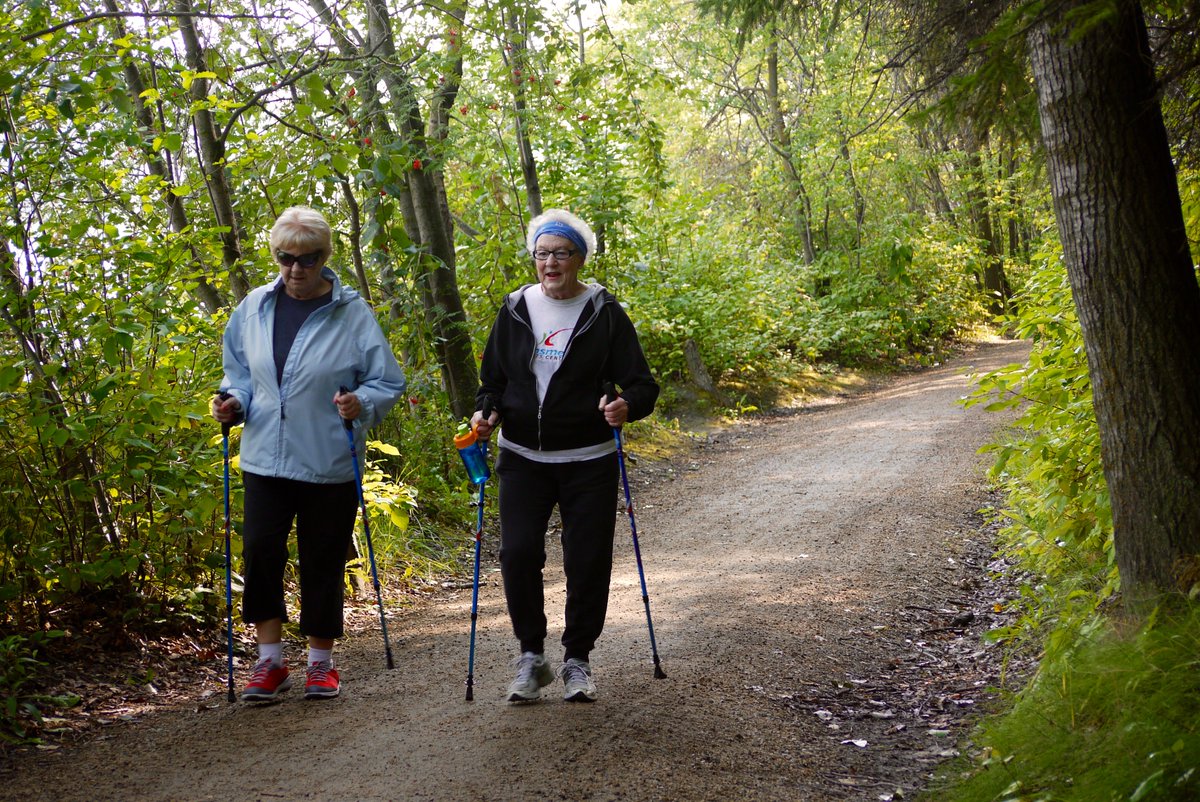 UofT_PT's tweet photo. Prof. Salbach is helping older adults to walk more – one step at a time. 🚶🌳

A new study by @nancysalbach and her colleagues has found that community-based outdoor walking groups can help older adults to develop the confidence and skills to walk more https://t.co/WN50ZkqZqJ. https://t.co/FM8jEYXqIH