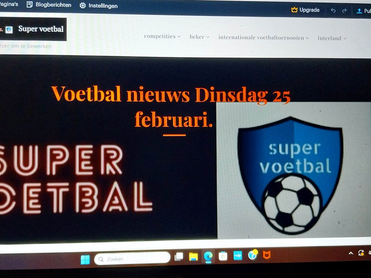 De website super-voetbal.nl Is bijgewerkt met de volgende pagina's 

#eredivisie 
#PremierLeague 
#knvbbeker 
#LaLiga 
#Bundesliga .

En nog veel meer pagina's.