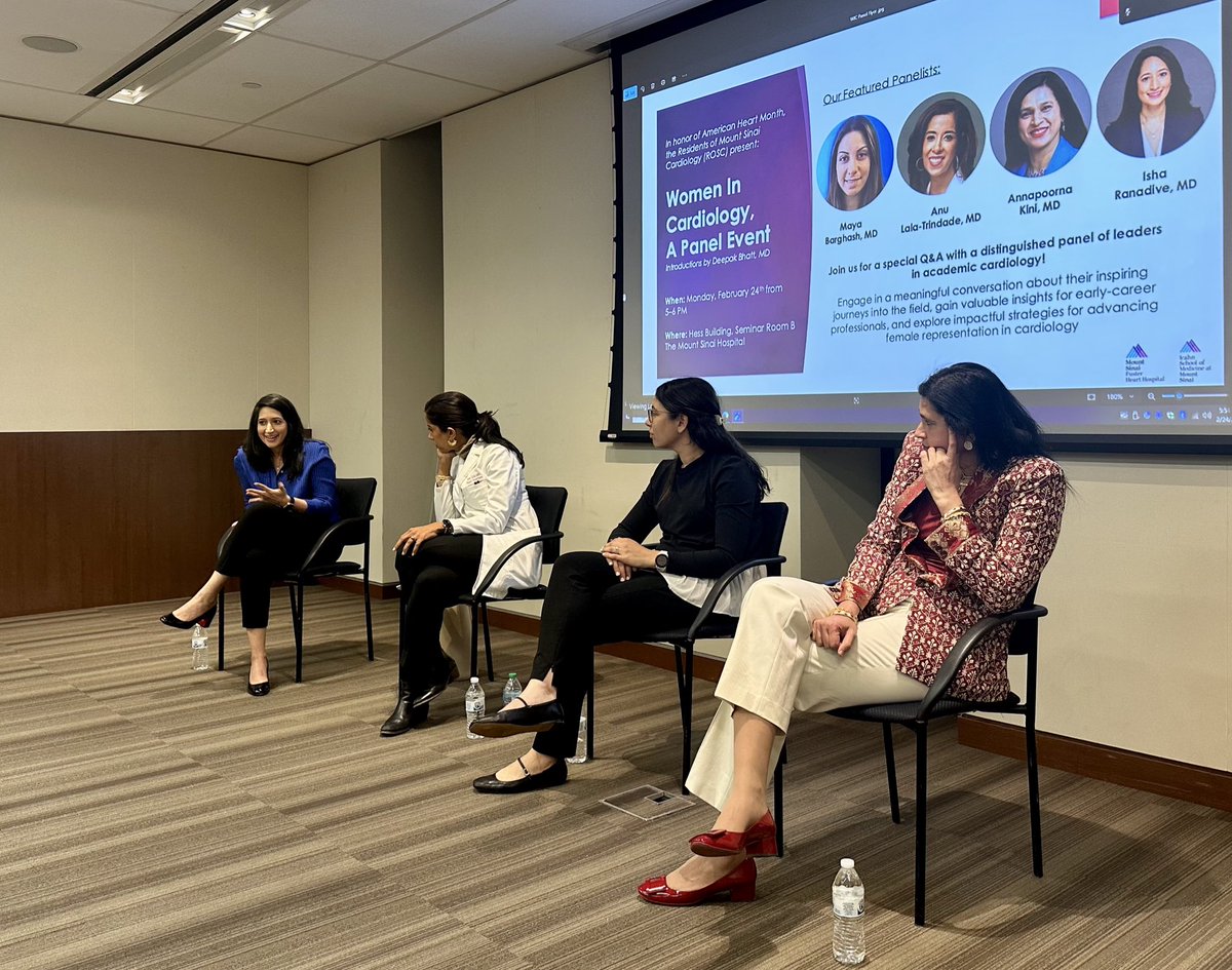 Anna Radakrishnan, MD, MBA (@a_radakrishnan) on Twitter photo Just wrapped our first ever Women in Cardiology panel <a href="/MountSinaiHeart/">Mount Sinai Fuster Heart Hospital</a>! Incredible turnout and powerful conversations about representation, intersectionality, and the future of our field. Thank you to incredible panelists #AnnapoornaKini <a href="/dranulala/">Anu Lala-Trindade</a> <a href="/mayabarghash/">Maya H. Barghash, MD</a> <a href="/INRanadive/">Isha Ranadive, MD MPH</a> for Just wrapped our first ever Women in Cardiology panel <a href="/MountSinaiHeart/">Mount Sinai Fuster Heart Hospital</a>! Incredible turnout and powerful conversations about representation, intersectionality, and the future of our field. Thank you to incredible panelists #AnnapoornaKini <a href="/dranulala/">Anu Lala-Trindade</a> <a href="/mayabarghash/">Maya H. Barghash, MD</a> <a href="/INRanadive/">Isha Ranadive, MD MPH</a> for