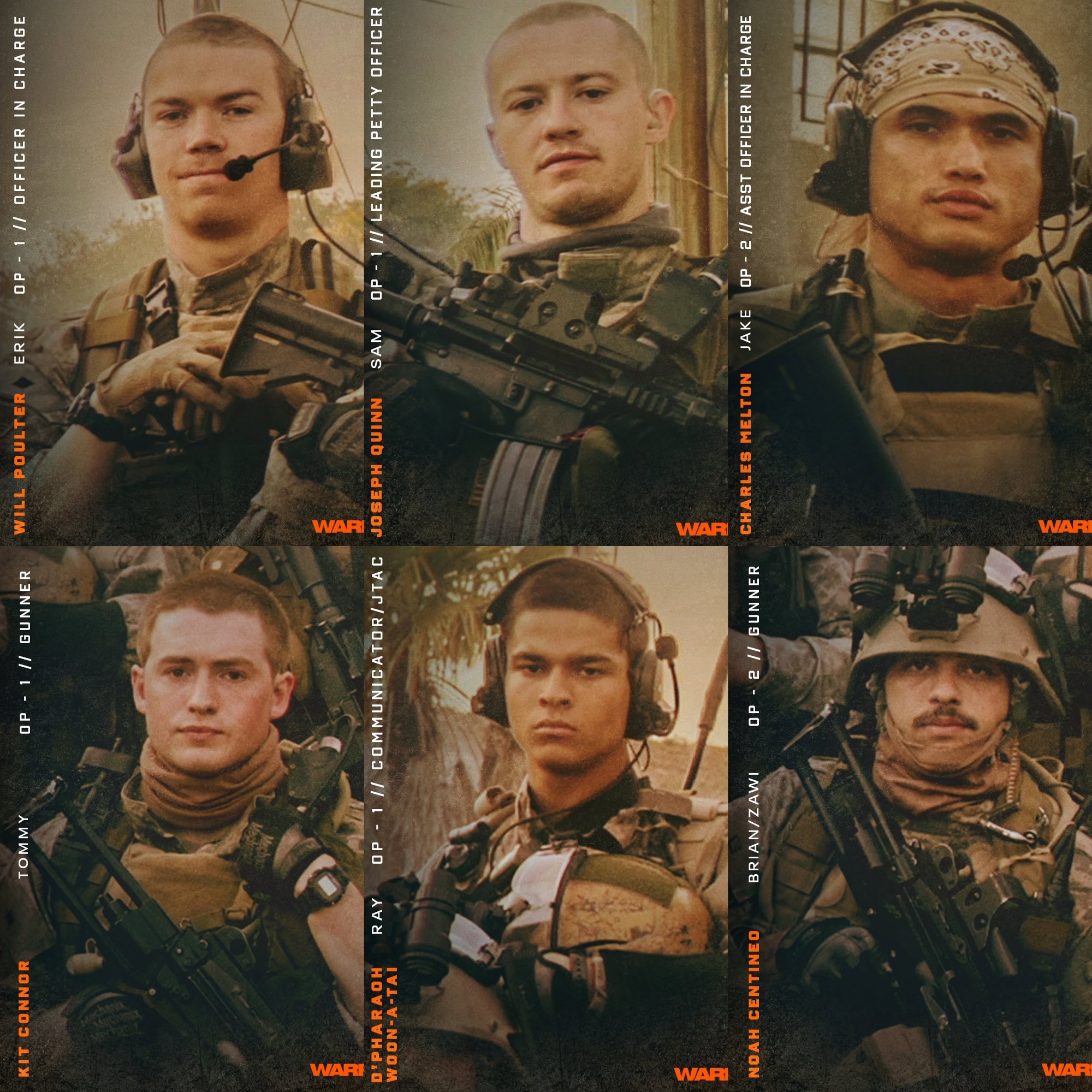 Warfare karakterposters