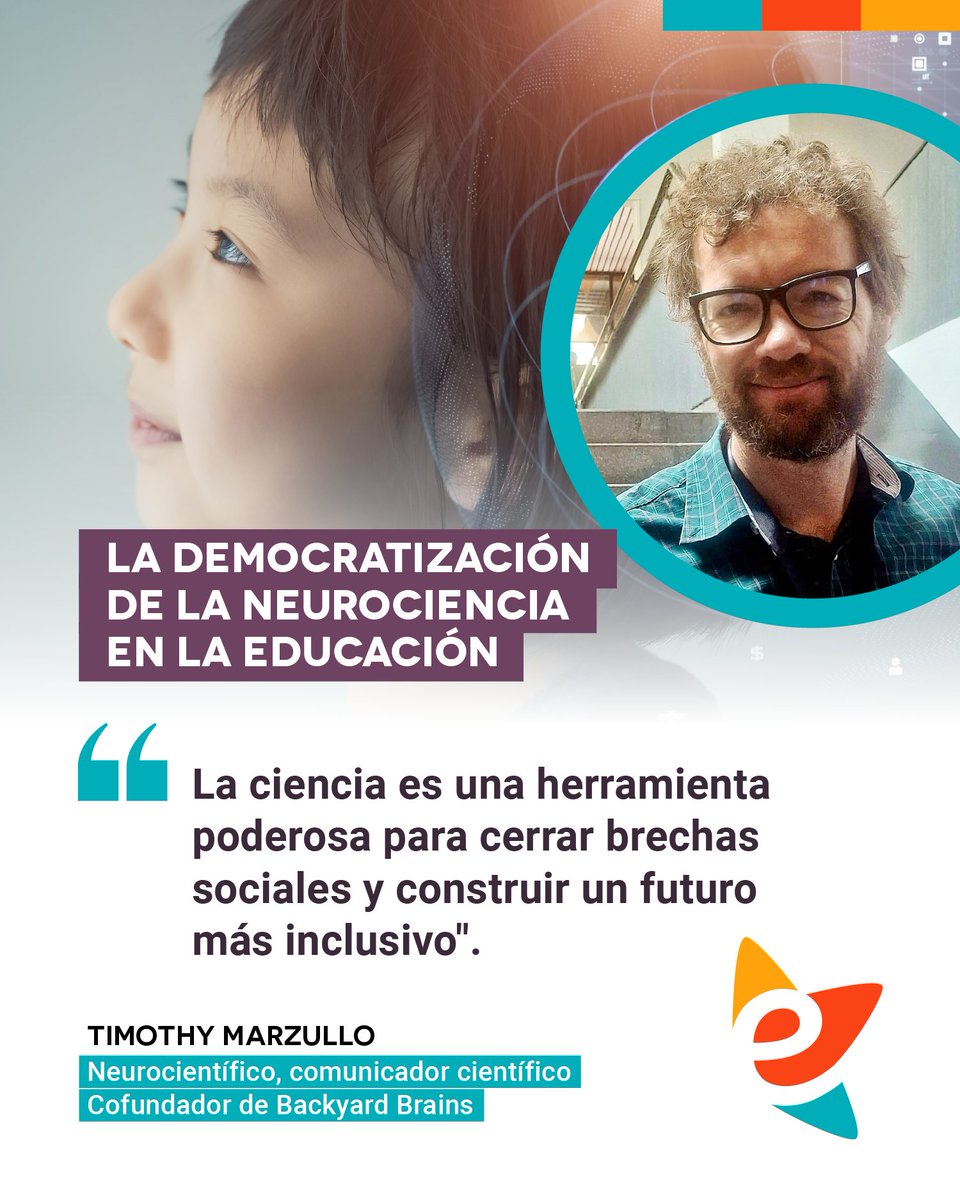 Portal Educarchile (@educarchile) on Twitter photo ✨🌎 En el último <a href="/congresofuturo/">Congreso Futuro</a> desarrollado en el país, Timothy Marzullo #neurocientífico y cofundador de <a href="/BackyardBrains/">Backyard Brains</a>, dijo que la ciencia es una herramienta poderosa para cerrar brechas sociales y construir un futuro más inclusivo.
🔗 Más en: cutt.ly/gre9ZbPj ⬅️ ✨🌎 En el último <a href="/congresofuturo/">Congreso Futuro</a> desarrollado en el país, Timothy Marzullo #neurocientífico y cofundador de <a href="/BackyardBrains/">Backyard Brains</a>, dijo que la ciencia es una herramienta poderosa para cerrar brechas sociales y construir un futuro más inclusivo.
🔗 Más en: cutt.ly/gre9ZbPj ⬅️