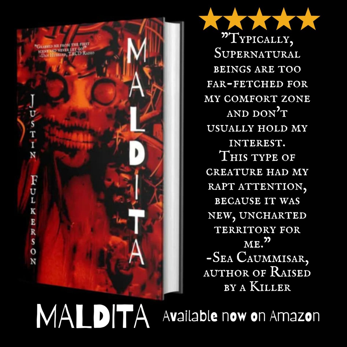 JustinFulkerson's tweet image. A heart-breaking collision course steeped in Mexican folklore and terror. Pick up a copy for MALDITA today! The reviews don't lie. #horror #KU #indieauthor #tlahuelpuchi #folklore #5star #amreading #amwriting #horrorfamily #horrorcommunity #horrorfans
amazon.com/dp/B0DKDBNC8S