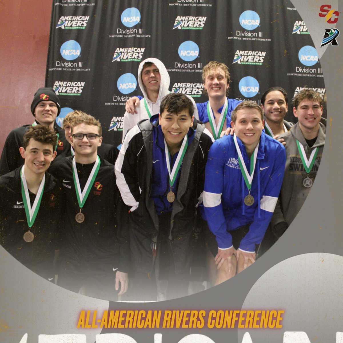 ✌️ more All-A-R-C relays to recognize from the weekend!

Both our men's and women's 800 freestyle relay team placed third to achieve all-conference status. Congrats to Katelyn, Maude, Eryn, Kate, Parker, Carter, Tristan, and Jay!

📰 linktr.ee/simpsonswim

#rollriversSD #d3swim