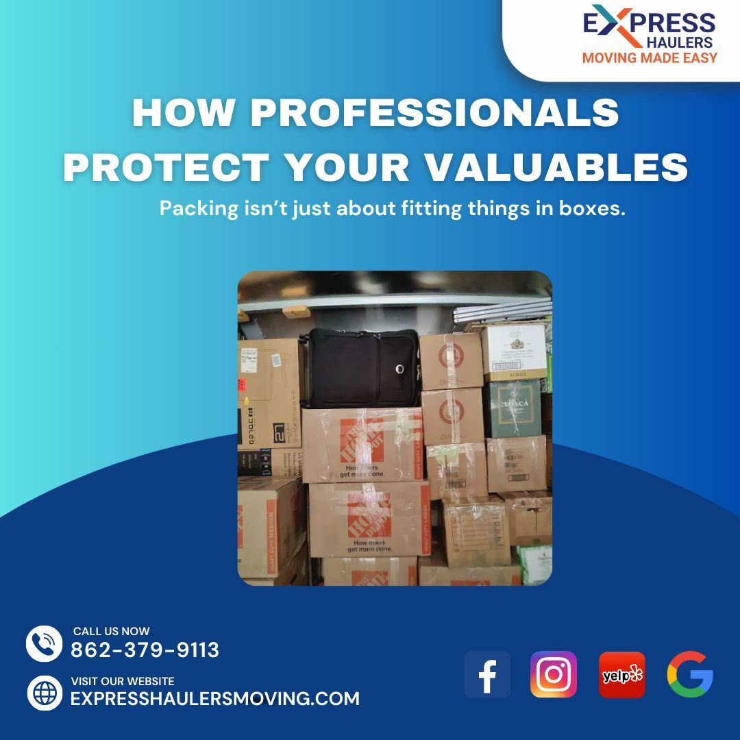 ExpressHaulers's tweet image. How Professionals Protect Your Valuables! 📦🔒

Packing isn’t just about fitting things in boxes – it’s about safeguarding what matters most.

#ProfessionalPacking #SafeMoving #ValuableProtection #ExpressHaulers #MovingMadeEasy