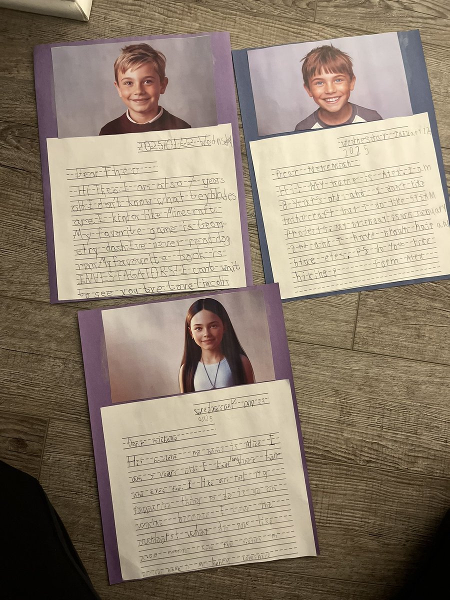 Summer Henry (@msmalcolm_s) on Twitter photo The Grade 2s are loving writing to their pen pals in Mrs. Lawrence’s class at <a href="/StLukeNepean/">St. Luke School (Nepean)</a>! They had so much fun using AI on Canva to create pictures of themselves to share! ✉️☺️ #ocsbcommunity The Grade 2s are loving writing to their pen pals in Mrs. Lawrence’s class at <a href="/StLukeNepean/">St. Luke School (Nepean)</a>! They had so much fun using AI on Canva to create pictures of themselves to share! ✉️☺️ #ocsbcommunity