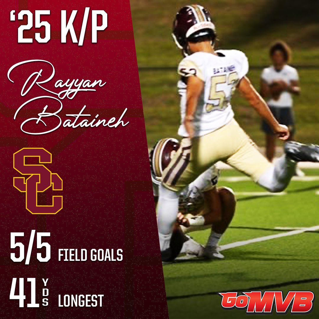 GoMVB Get Seen. Get Serious. Get to the Next Level (@gomvb) on Twitter photo Rayyan Bataineh was a flawless 5 for 5 on FG's this past season! 🎯
'25 K/P
Summercreek HS, TX
Follow: <a href="/rayy_bat/">Rayyan Bataineh</a>
#gomvb #hsfootball #athlete #collegerecruiting Rayyan Bataineh was a flawless 5 for 5 on FG's this past season! 🎯
'25 K/P
Summercreek HS, TX
Follow: <a href="/rayy_bat/">Rayyan Bataineh</a>
#gomvb #hsfootball #athlete #collegerecruiting