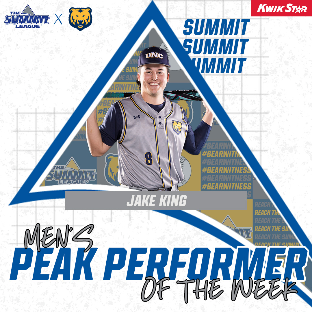 The Summit League (@thesummitleague) on Twitter photo โพ๏ธ #SummitBSB ๐๐๐๐ค ๐๐๐ซ๐๐จ๐ซ๐ฆ๐๐ซ๐ฌ ๐จ๐ ๐ญ๐ก๐ ๐๐๐๐ค โพ๏ธ
A continued torrid stretch at the plate gives UNC's King back-to-back <a href="/KwikTrip/">Kwik Trip</a> weekly honors, while Omaha's Gainer gets the pitching nod after nationally-ranked win over LSU ๐
๐๏ธยป tinyurl.com/f37h88ms โพ๏ธ #SummitBSB ๐๐๐๐ค ๐๐๐ซ๐๐จ๐ซ๐ฆ๐๐ซ๐ฌ ๐จ๐ ๐ญ๐ก๐ ๐๐๐๐ค โพ๏ธ
A continued torrid stretch at the plate gives UNC's King back-to-back <a href="/KwikTrip/">Kwik Trip</a> weekly honors, while Omaha's Gainer gets the pitching nod after nationally-ranked win over LSU ๐
๐๏ธยป tinyurl.com/f37h88ms