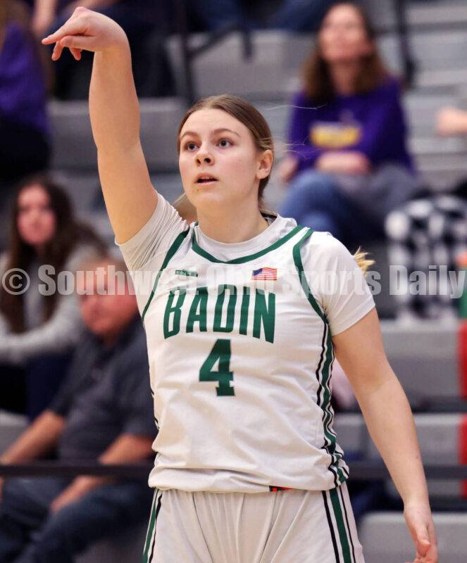GIRLS BASKETBALL: Badin outlasts Bellbrook in D-III slugfest to capture fifth straight district title; GCLC rival Carroll next ... Rick Cassano's comprehensive report with comments from both coaches and Badin's Braelyn Even and Blake Sakach, plus 44 professional photos with