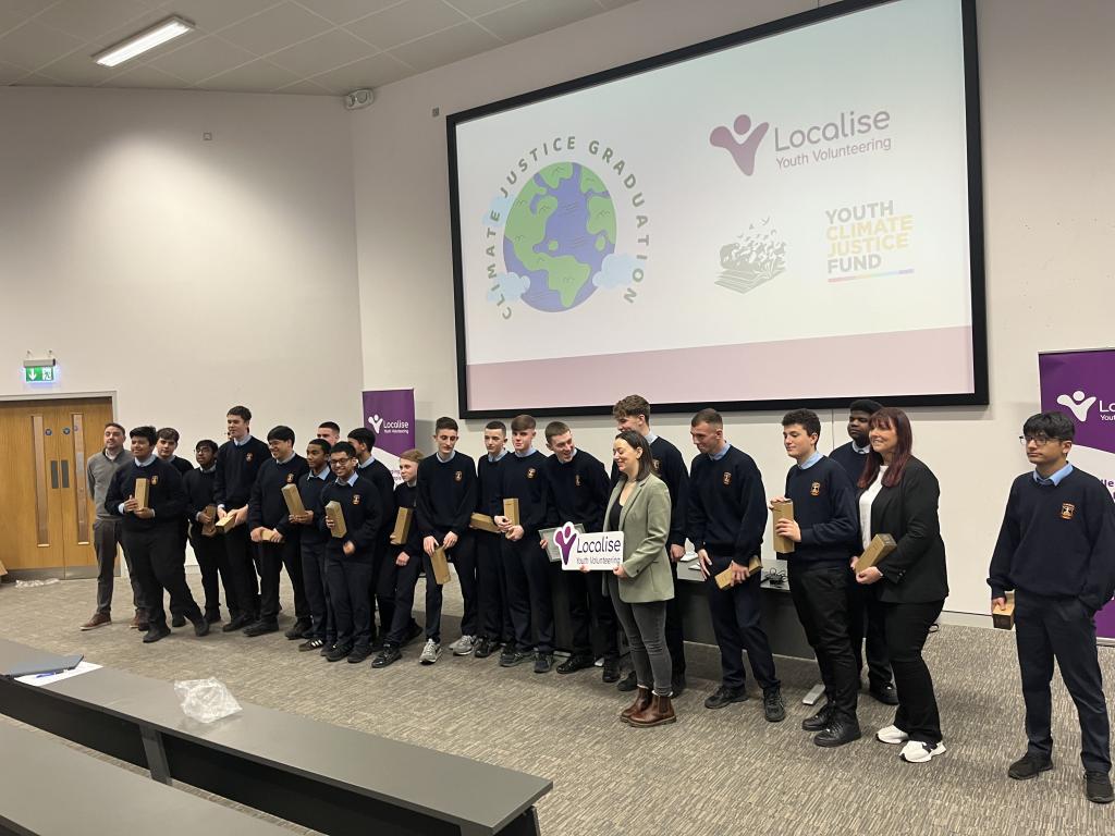 Congratulations to our TY class Shackleton who had a graduation today in St. Pats. College in recognition of all the volunteer work they did before Christmas with Localise.  Well done lads, we're proud of you! #ERST #ERBB