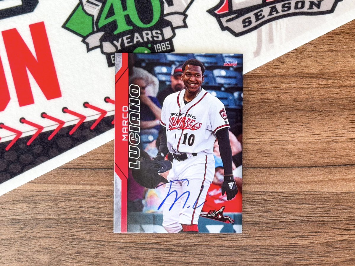 GoSquirrels's tweet photo. Marco Luciano hit a bomb today. Let’s celebrate with a #NationalTradingCardDay giveaway! 

Retweet and follow for a chance to win this signed Luci card. https://t.co/0cYRm19YhG