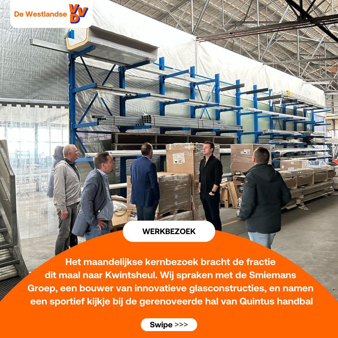 RoelBatelaan's tweet image. Prima werkbezoek gebracht aan ‘De Heul’: @SmiemansPr en @HandbalQuintus / @Quintusvoetbal openden de deuren voor mijn collega’s van @VVDWestland en @VVDDelfland . #Kwintsheul #VVD
