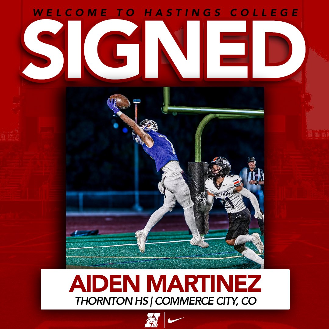 HCBroncoFB's tweet image. ❗️SIGNED❗️
Commerce City ➡️ Hastings
Welcome to Hastings College Aiden! It’s A Great Day To Be A Bronco!
#GDTBAB