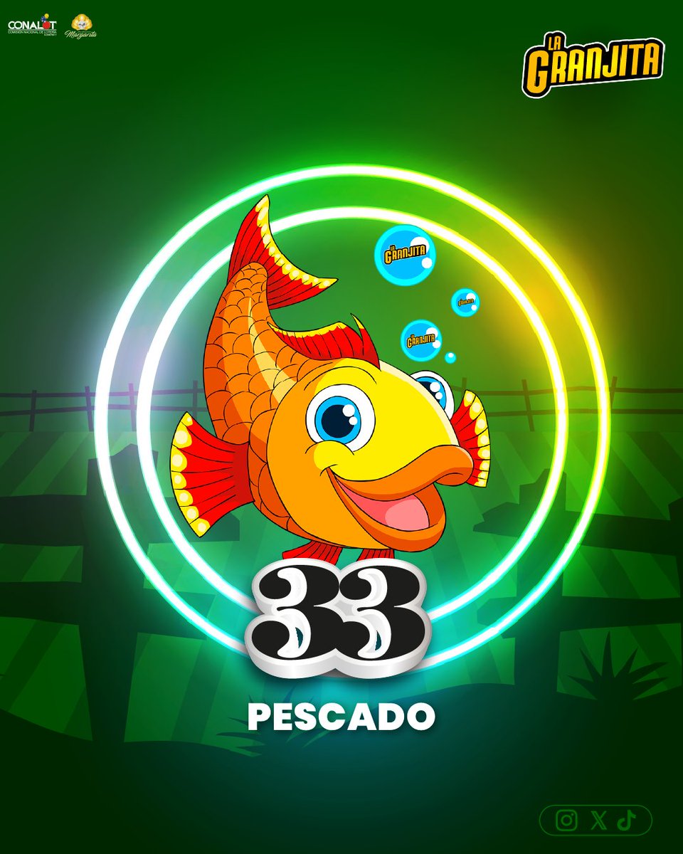 lagranjitaofic's tweet photo. 24-02-2025
6:00:00 pm
33 - PESCADO
#sorteos #loteria #loteriainternacionaldemargarita https://t.co/irkYitXjtA