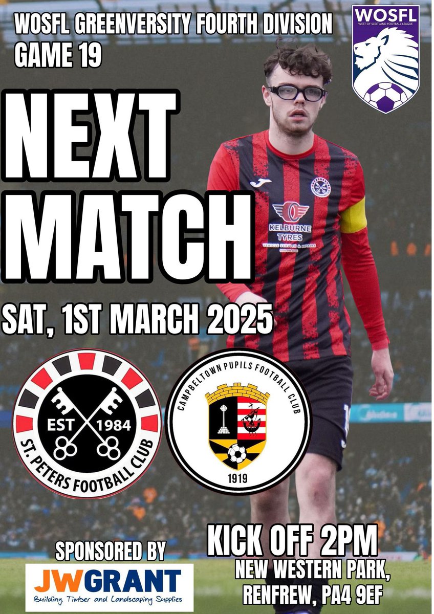 St Peters FC (WoSFL) (@spfc_wos) on Twitter photo Well after Saturdays game being over shadowed with Jay's injury it was nice to see him down at training tonight to see the boys and looking well.
We now look forward to welcoming <a href="/PupilsAFC/">Campbeltown Pupils</a> this coming Saturday at home 2pm kick off. Well after Saturdays game being over shadowed with Jay's injury it was nice to see him down at training tonight to see the boys and looking well.
We now look forward to welcoming <a href="/PupilsAFC/">Campbeltown Pupils</a> this coming Saturday at home 2pm kick off.