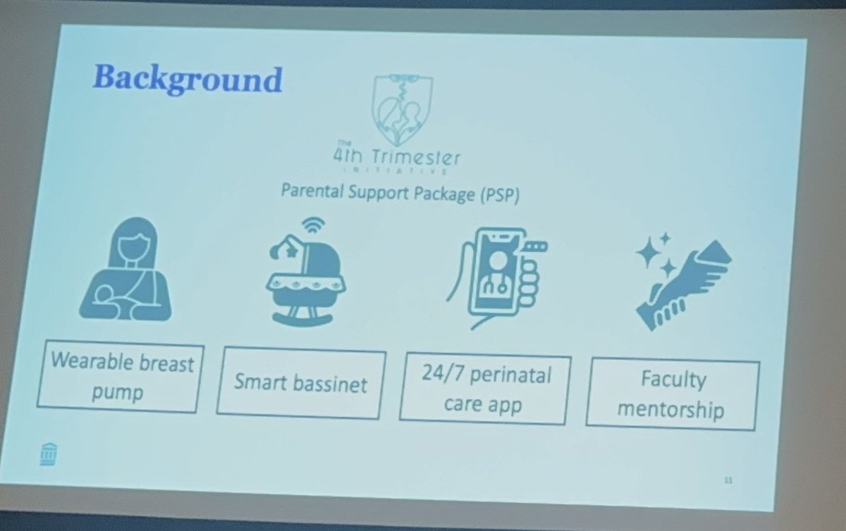 <a href="/katiakoelliker/">Ekaterina (Katia) Koelliker</a> crushing her talk <a href="/PCSAsurg/">PCSA</a> #pcsa2025 qual data from RCT show a pragmatic support package reduces fatigue/burnout in childbearing trainees. Still have work to do: culture’s tough, thin workforce strains other residents. BUT, well-designed interventions HELP