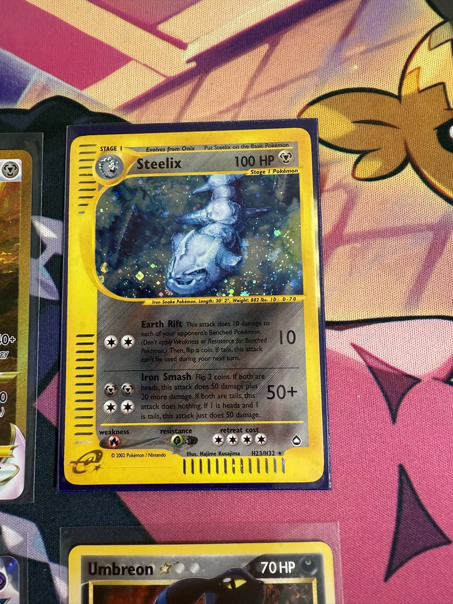 Small stack sale 🫣

All prices include PWE shipping higher end cards include BMWT shipping

Mimikyu VMAX -$36
MBlastoise EX -$13/each
Wellspring Mask -$24
Budew (MB) -$22
Ultra Ball -$25
Exeggutor ex -$56
Leafeon (MB) -$59
Steelix (illustration)-$32
Archaludon -$29
Umbreon