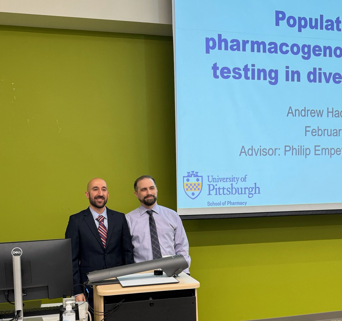 Philip Empey (@philempey) on Twitter photo Congratulations to @PittPharmacy <a href="/PittPGx/">Pittsburgh Pharmacogenomics</a> Clinical Pharmaceutical Scientist program student Dr. Andrew Haddad in my laboratory on his successful PhD defense today - outstanding work! Congratulations to @PittPharmacy <a href="/PittPGx/">Pittsburgh Pharmacogenomics</a> Clinical Pharmaceutical Scientist program student Dr. Andrew Haddad in my laboratory on his successful PhD defense today - outstanding work!