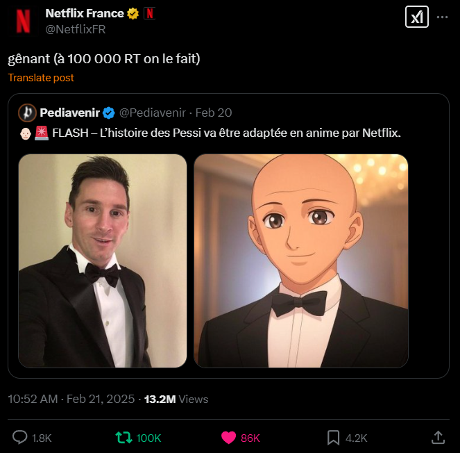 Dohkissou's tweet photo. 100 000 RT ON L'A FAIT L'ANIME SUR LES PESSI ARRIVE 🥳🥳🥳🥳🥳 https://t.co/zXNpUgYiyX