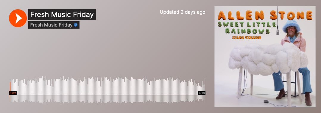 Feeling pretty fresh 😎 Listen now on <a href="/SoundCloud/">SoundCloud</a> 

soundcloud.com/fresh-pressed/…
