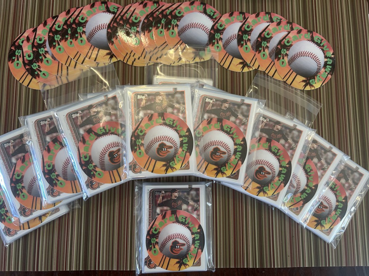 OsCardGiveAways's tweet image. About me: This is a giveaway account. I give packs to kids in passing at games & singles to anyone that comes to see me in the seats. I also do a contest on X after the O’s win. This is my 4th season and it’s a blast. It’s funded from personal funds & my sales page @OsCardSales .