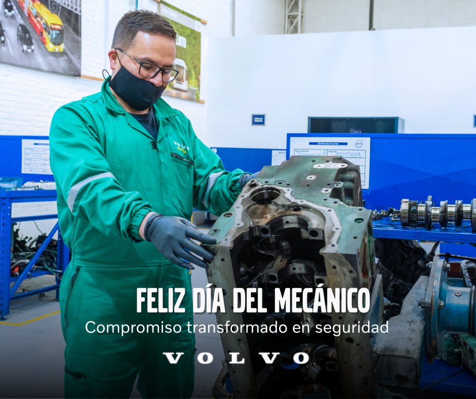 Detrás de cada bus y camión #Volvo hay manos expertas que trabajan con precisión, dedicación y conocimiento. En este Día del #Mecánico, agradecemos su esfuerzo por garantizar seguridad, rendimiento y eficiencia en cada kilómetro.

¡Gracias por su compromiso con el transporte! 💙