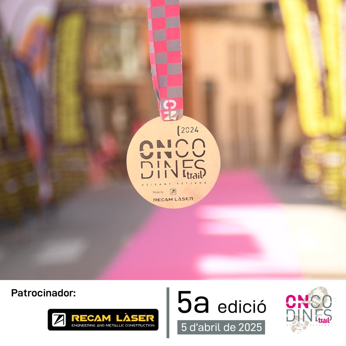 OnCodinesTrail's tweet photo. 🏅Rebre la medalla és un dels moments més especials de l'OnCodines Trail.
💗Les medalles d'aquest any, tant de #LaPetita com de l'OnCodines, tornaran a ser una feina del nostre patrocinador Recam Laser.
📷 Aina Parareda
#deixantpetjada #oncodinestrail https://t.co/7ZX8Ir3l7b