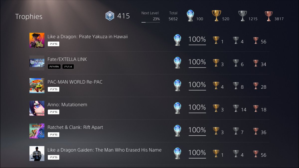 Made it to 100 platinums (single by the way).