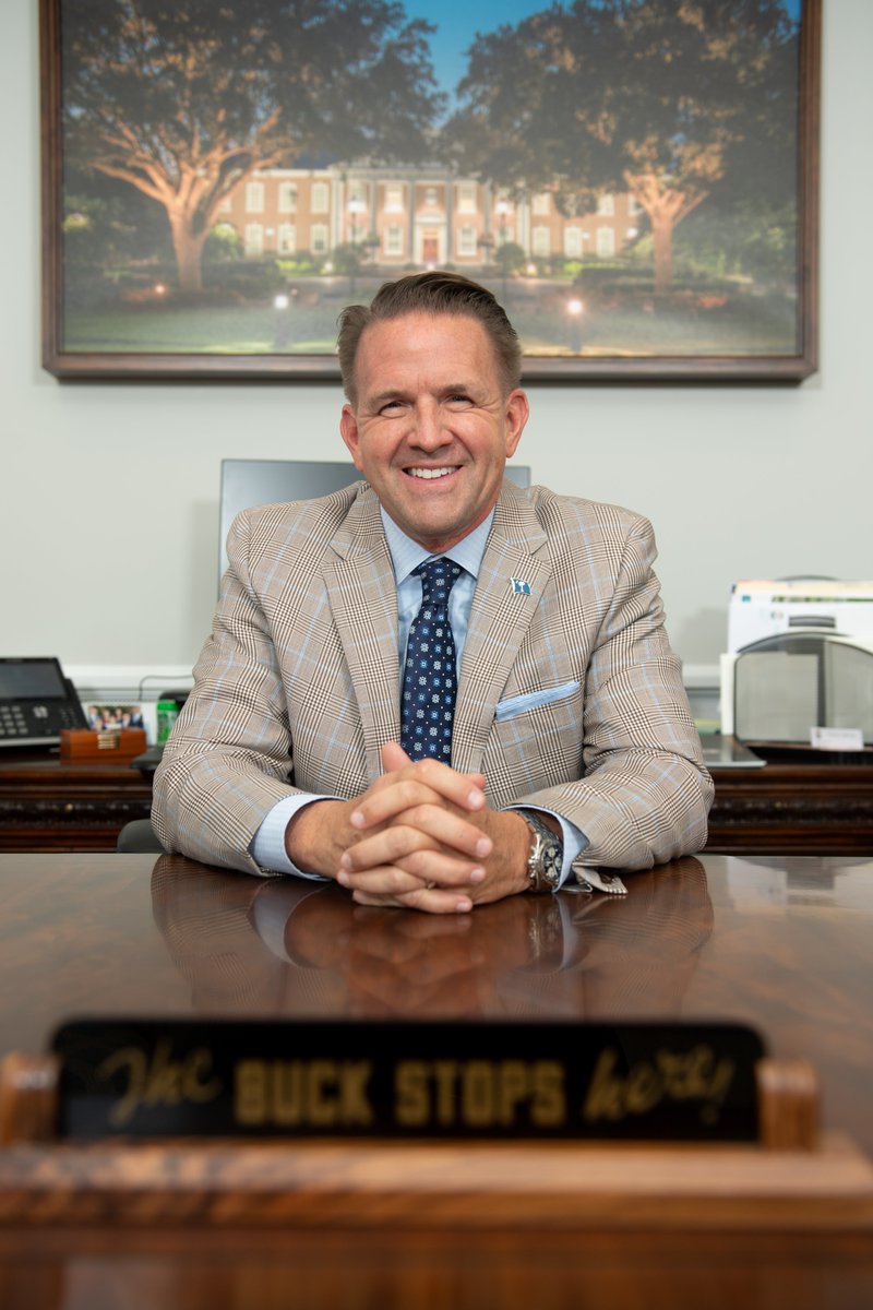 After four incredible years, President <a href="/michaeltbenson/">Michael T. Benson</a> will step down at the end of this academic year to become the 27th president of West Virginia University.

Under his leadership, CCU saw record growth, achievements in enrollment and retention, and enhanced campus facilities.