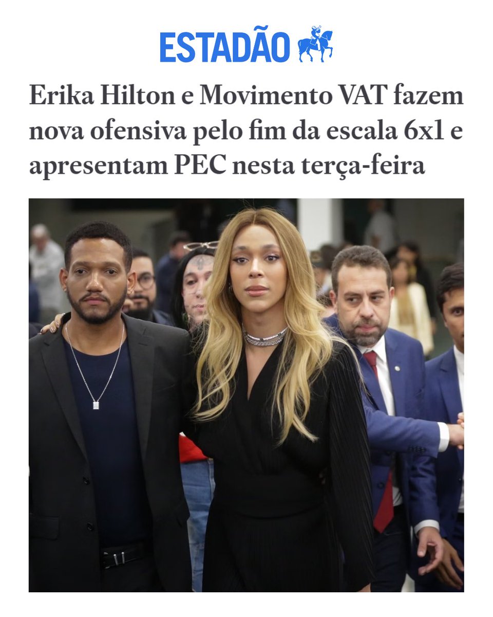 FIM DA ESCALA 6X1: A LUTA AVANÇA!

Amanhã, a PEC pelo FIM da escala 6x1 dará mais um passo.

Foram meses de articulação e luta, ainda longes de acabar, e que colocaram a nossa pauta por dignidade em uma posição privilegiada no debate nacional.

Por isso, amanhã mesmo, faremos uma