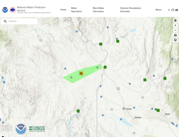 NWSBoise's tweet photo. We have received reports of minor lowland flooding, mostly across the Payette and Weiser Basin in southwest Idaho today. We are also watching the Malheur River as high inflow from rain and snowmelt works its way through the system. A flood warning for the Malheur River at Vale. https://t.co/Uotb8nWrM1