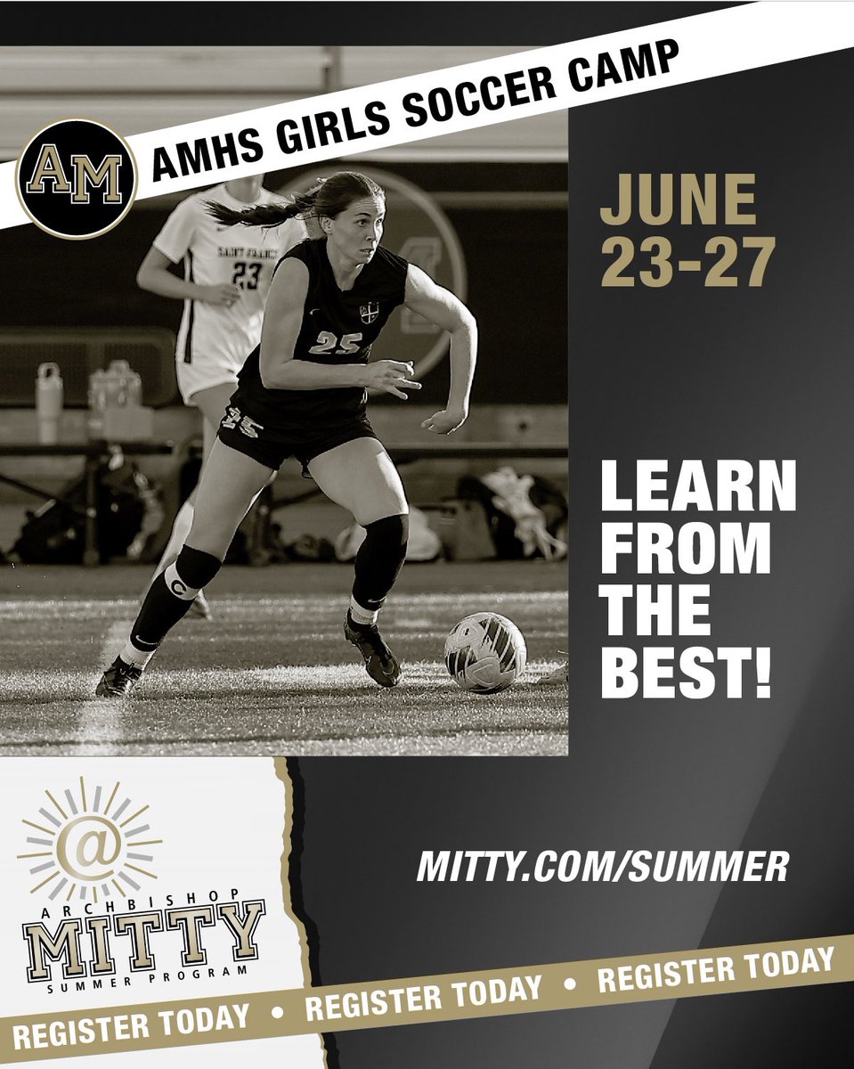 AMHS Women's Soccer (@mittywsoccer) on Twitter photo Ready to take your game to the next level? Come join the most successful program in the <a href="/cifccs/">CIF - Central Coast Section</a> for a week of fun and learning. #webeforeme🦁⚽️❤️ Ready to take your game to the next level? Come join the most successful program in the <a href="/cifccs/">CIF - Central Coast Section</a> for a week of fun and learning. #webeforeme🦁⚽️❤️