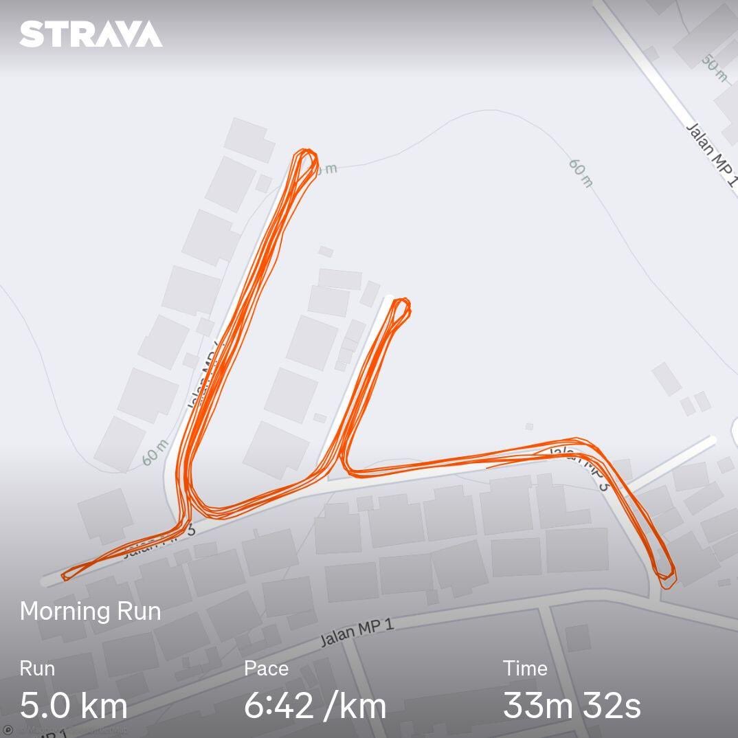 junaidi_84's tweet photo. Tempo run. Target pace 6:45
#cabarankurus https://t.co/kbQgpePYDN