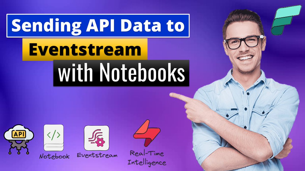 Blog and Video, Sending API Data to Fabric 𝙍𝙚𝙖𝙡-𝙏𝙞𝙢𝙚 𝙄𝙣𝙩𝙚𝙡𝙡𝙞𝙜𝙚𝙣𝙘𝙚 with Notebooks!
Link: youtube.com/watch?v=Jh9swY…

#PowerBI #MicrosoftFabric #PYTHON #realtime