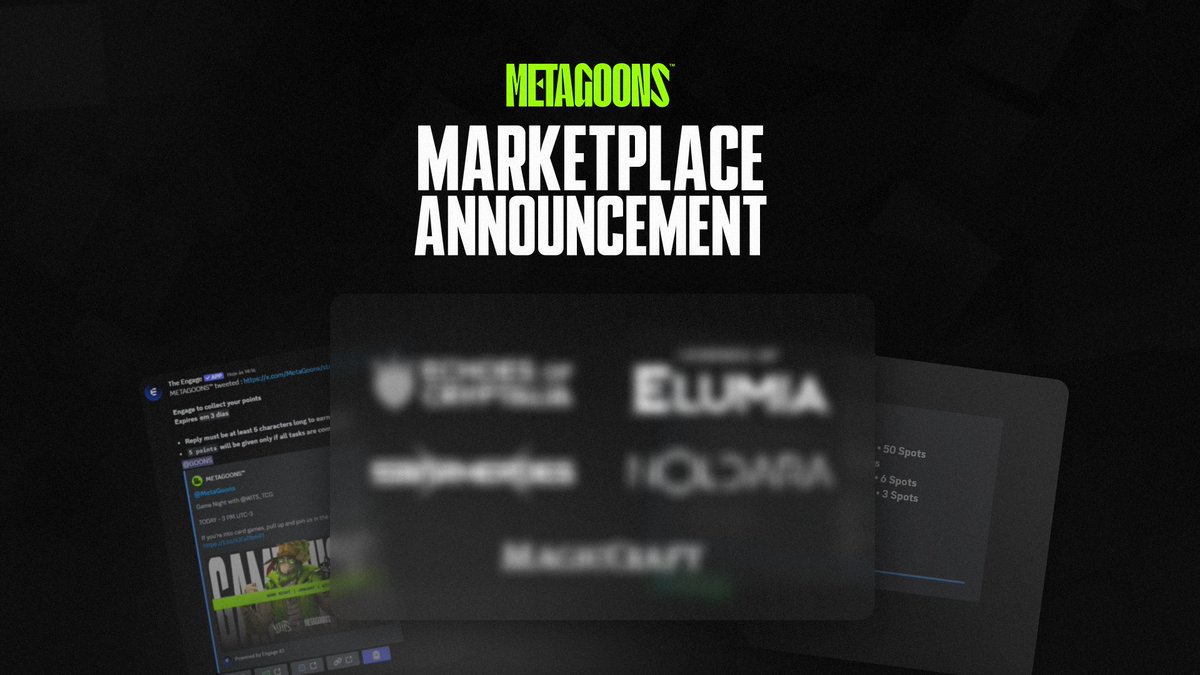Web3 gaming communities need to start valuing the people who actually make a difference.

• Your engagement builds connections.
• Your content deserves recognition.
• Your participation keeps the community alive.  

👇🧵 That’s why we’re launching our NEW MARKETPLACE: