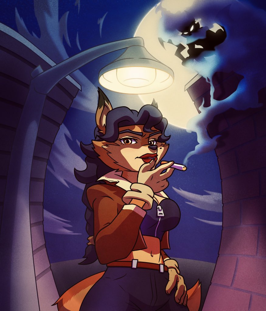 Carmelita Fox out for a rip

Commission for: anon