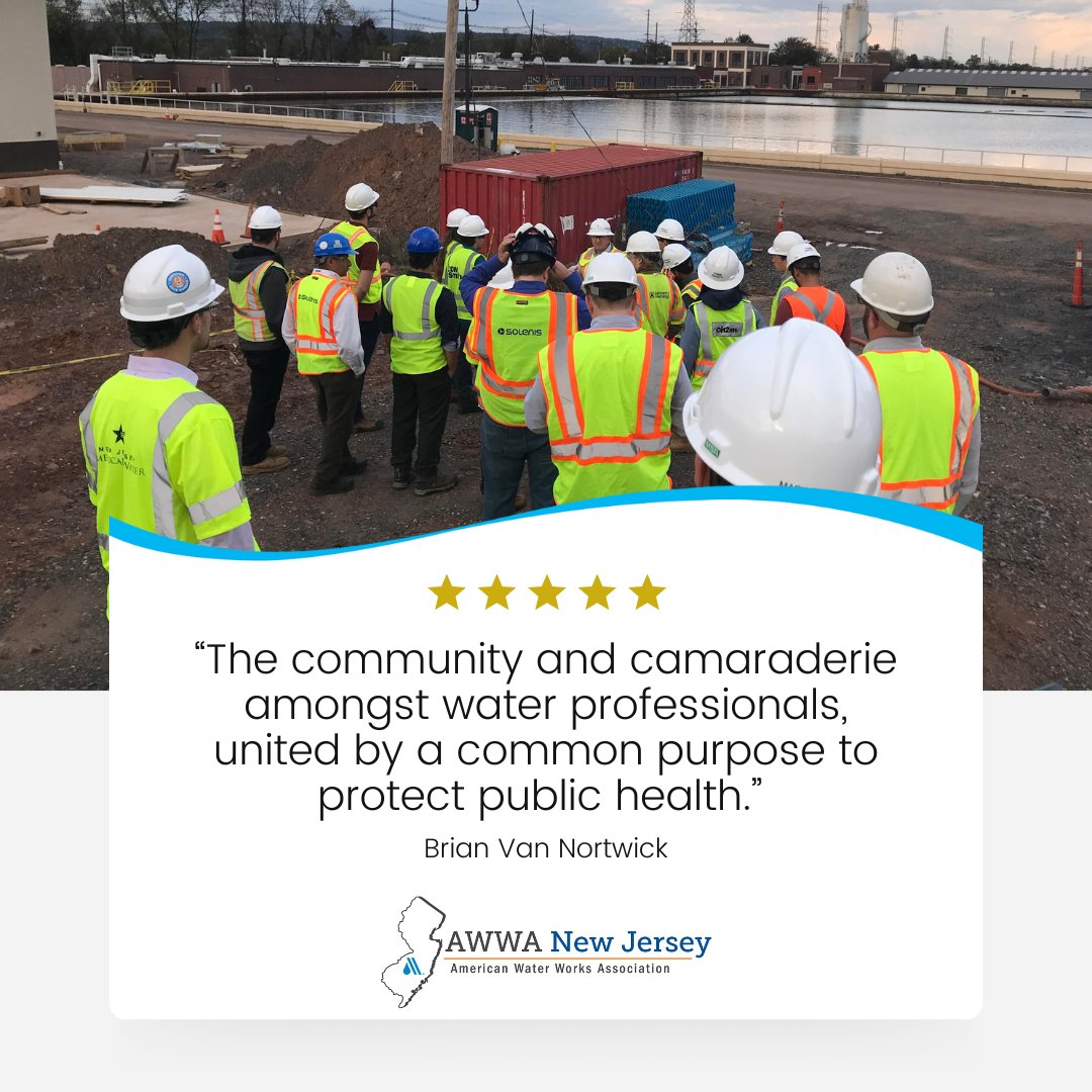 It's time to #TalkItUpAndTellUs! This week, we're asking you to give a little shoutout. Who was most influential in your decision to join AWWA NJ? Personal referrals are our #1 source of new members! Like &amp; comment to be entered in our drawing: njawwa.org/TalkItUp 🦺 #AWWANJ