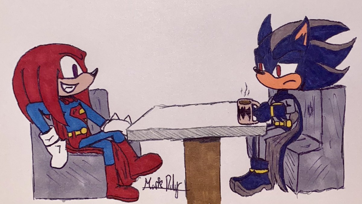 WanderDragon99's tweet photo. Had to draw this
#KnucklesTheEchidna #Superman #ShadowTheHedgehog #Batman #SuperCafe https://t.co/ebGGq9jlAz