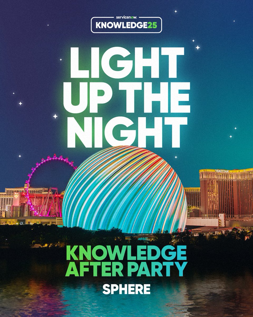 We're taking over <a href="/SphereVegas/">Sphere</a> for an out-of-this-world celebration featuring surprise musical guests you won't want to miss. Register for Knowledge 2025 now to get in on the action: spr.ly/6014LPOOO