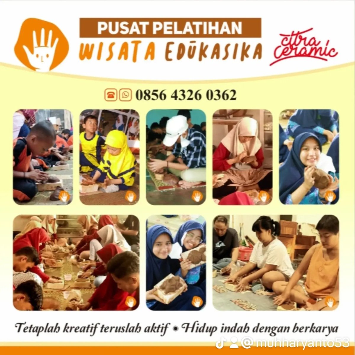 PUSAT PELATIHAN PEMBUATAN KERAJINAN GERABAH KASONGAN YOGYAKARTA.
wa.me/6285643260362