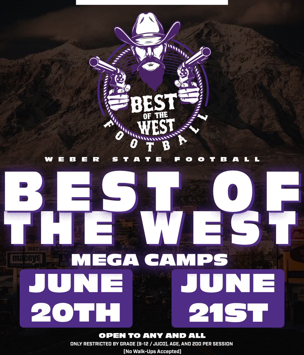 ✔️The Best of the West Mega camp is set!

We want 🫵 there!

Get ready to compete and elevate this summer with coaches from around the country.  

Details, Sessions and link coming soon!
