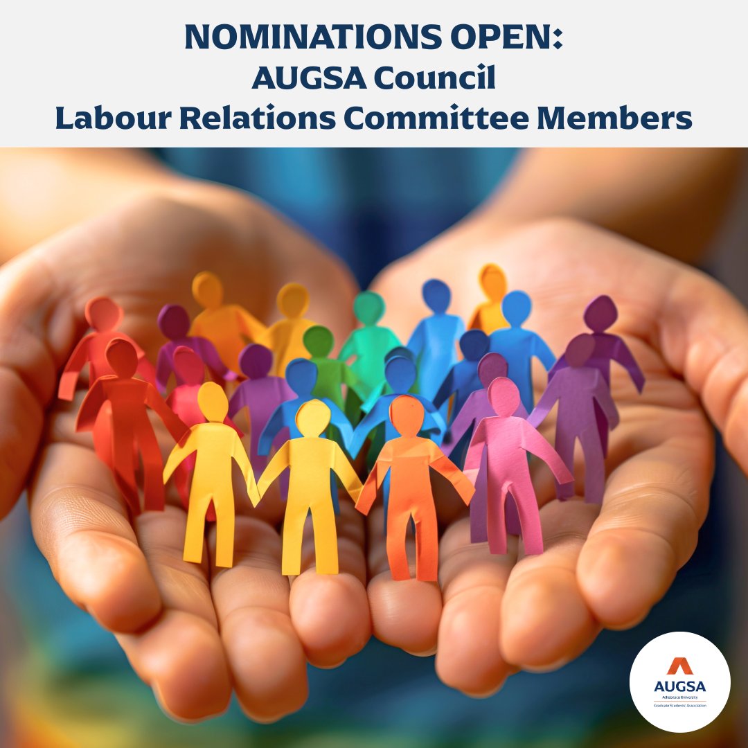Nominations are open for AUGSA Council and Labour Relations Committee Members. To learn more or self-nominate visit:
augsa.com/2025-Elections…