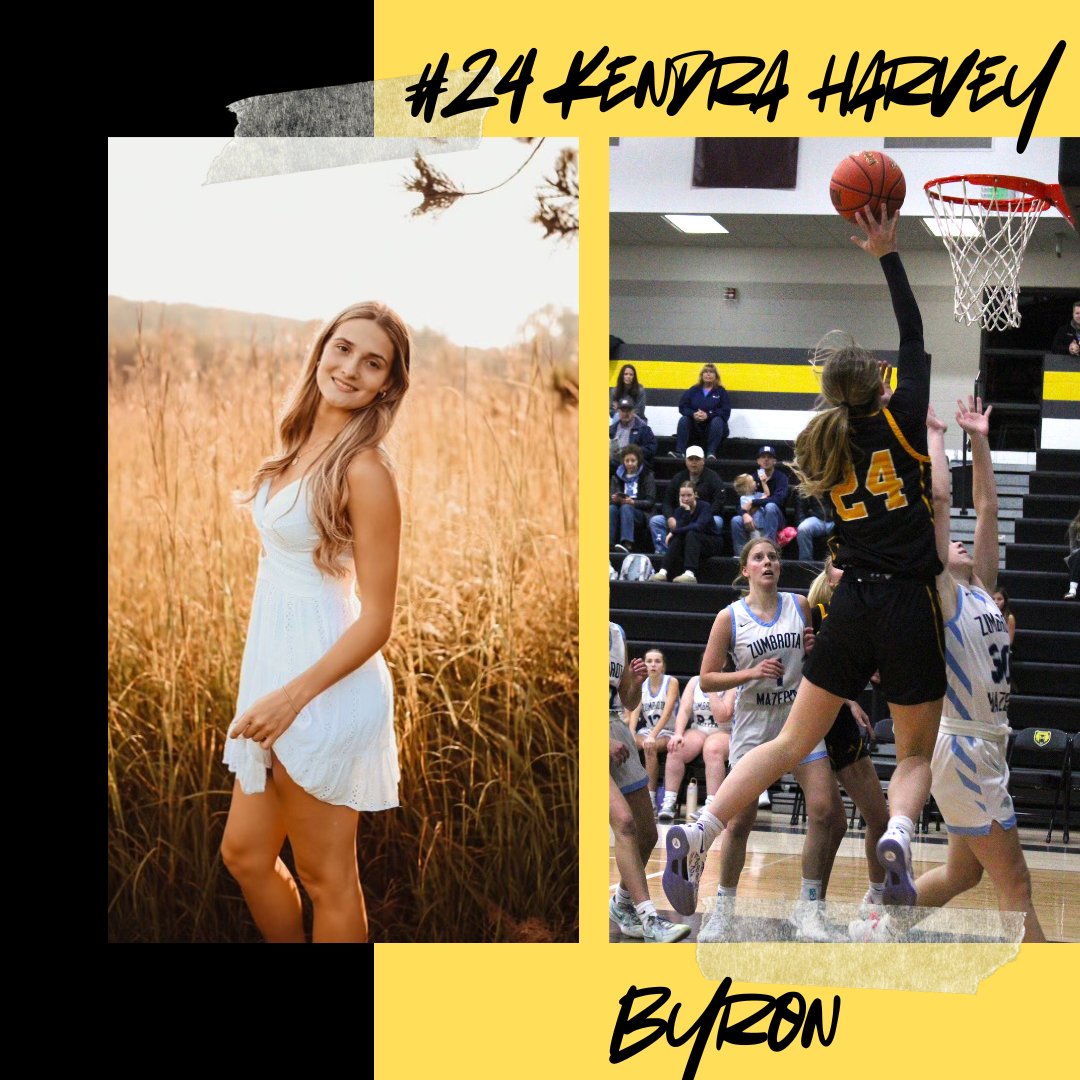 MGBCA AllStarSeries (@mngbballallstar) on Twitter photo Out of Byron- Representing the Bears- 5'11" Wing #24- Kendra Harvey. Kendra is heading to University of North Dakota next season to play for the Fighting Hawks! Congrats <a href="/kendra_harvey21/">kendra harvey</a> on being named a 3A All-Star! See you in April! <a href="/ByronGirlsHoops/">Byron Girls Hoops</a> <a href="/UNDwbasketball/">North Dakota Women's Basketball</a> Out of Byron- Representing the Bears- 5'11" Wing #24- Kendra Harvey. Kendra is heading to University of North Dakota next season to play for the Fighting Hawks! Congrats <a href="/kendra_harvey21/">kendra harvey</a> on being named a 3A All-Star! See you in April! <a href="/ByronGirlsHoops/">Byron Girls Hoops</a> <a href="/UNDwbasketball/">North Dakota Women's Basketball</a>