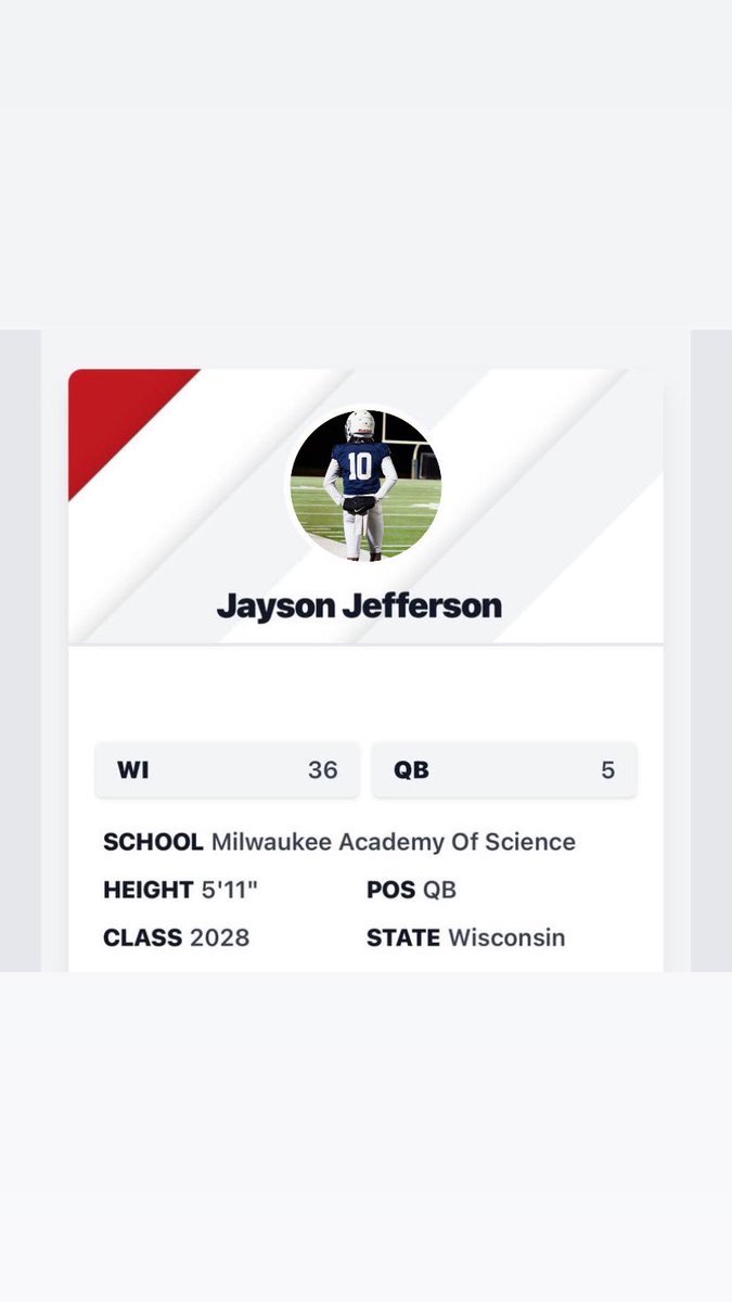 show1ime's tweet photo. Blessed to be ranked #36 in Wisconsin and #5 at my position. Beyond blessed 🙏🏾 #Motivation @MJ_NFLDraft @CoachRico15 @B19Kamrath https://t.co/66yLurauDe
