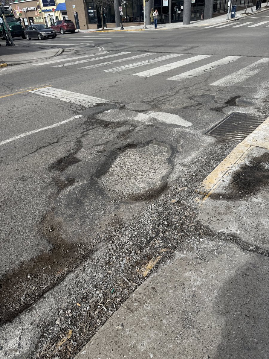 JamisonCombs's tweet image. One would have thought @PGHDPW would have had crews out filling potholes and running the street sweepers on a (rare) sunny winter day. Shady, Forbes and Beechwood are horrible. 

Not to mention 311 is broken thanks to @MayorEdGainey.

@Pittsburgh deserves better!