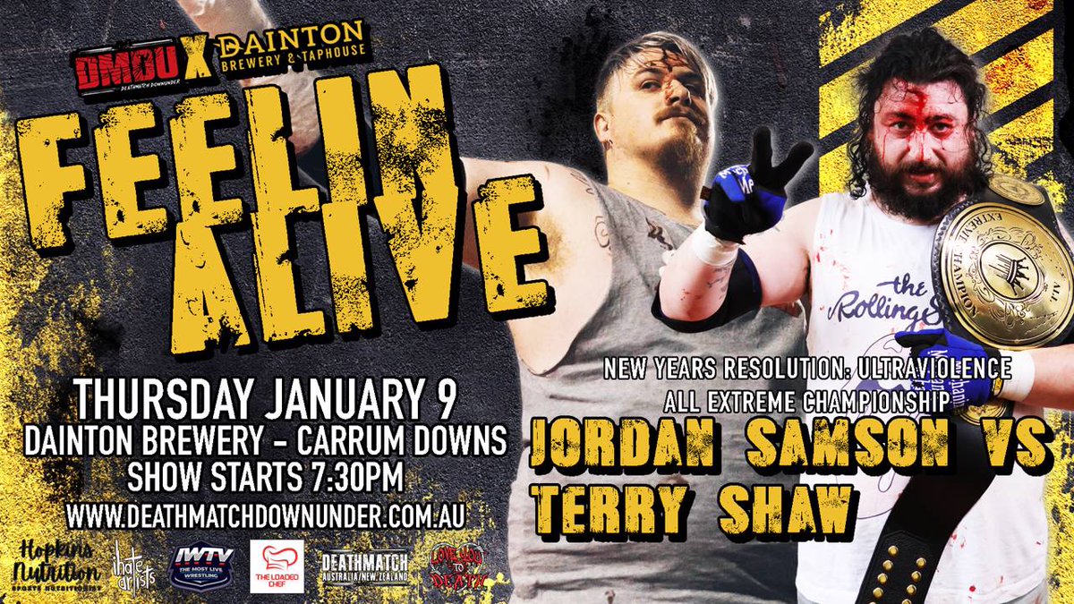 IWTV (@indiewrestling) on Twitter photo JUST ADDED
<a href="/DMDownunder/">Deathmatch Downunder</a> presents
Feelin Alive
Featuring
<a href="/jordansamson95/">Jordan Samson</a> v <a href="/TerryShawPW/">Grateful Dead Terry Shaw</a>
Joel Bateman v <a href="/BrawlsnBourbon/">Xavier Black</a>
@the_SC_Valido v <a href="/Danger_is_Pete/">'Dangerous' Pete Morgan👆🇦🇺🇳🇿</a>
<a href="/TheMikeKaos/">Mike Kaos</a> v Jackson Wylde
<a href="/TheMissFortune_/">Miss Fortune</a> v <a href="/JohnStopAction/">'The Promoter' John Stop Action</a>
& more!
Watch it now
independentwrestling.tv/player/Jdv1nGl… JUST ADDED
<a href="/DMDownunder/">Deathmatch Downunder</a> presents
Feelin Alive
Featuring
<a href="/jordansamson95/">Jordan Samson</a> v <a href="/TerryShawPW/">Grateful Dead Terry Shaw</a>
Joel Bateman v <a href="/BrawlsnBourbon/">Xavier Black</a>
@the_SC_Valido v <a href="/Danger_is_Pete/">'Dangerous' Pete Morgan👆🇦🇺🇳🇿</a>
<a href="/TheMikeKaos/">Mike Kaos</a> v Jackson Wylde
<a href="/TheMissFortune_/">Miss Fortune</a> v <a href="/JohnStopAction/">'The Promoter' John Stop Action</a>
& more!
Watch it now
independentwrestling.tv/player/Jdv1nGl…