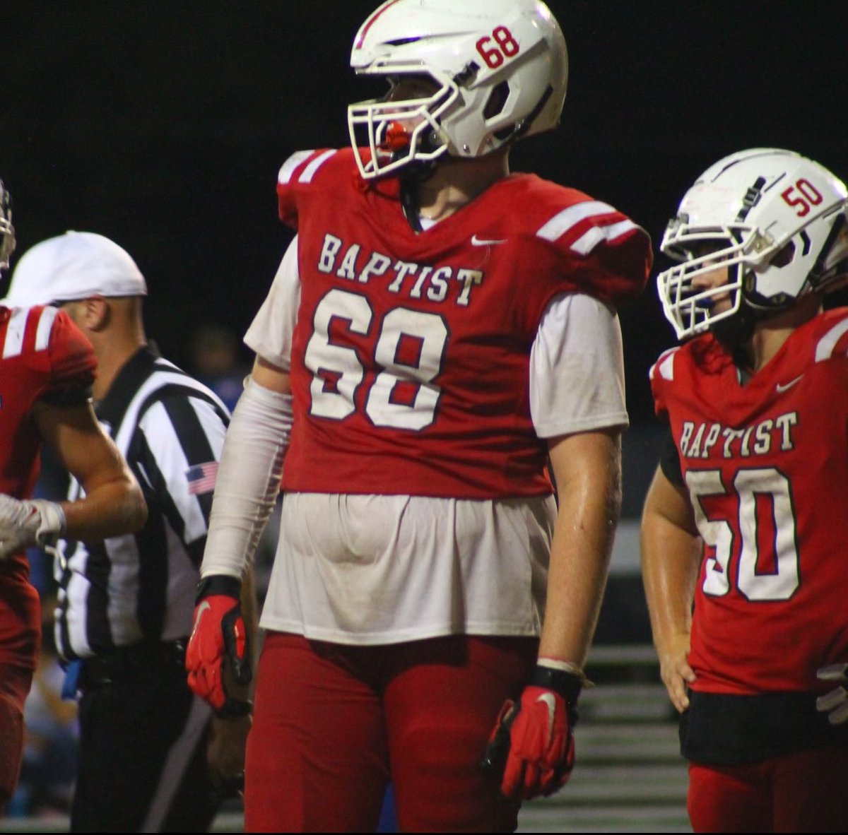 Riley Perkins (@rileyperkins_) on Twitter photo COLLEGE FOOTBALL COACHES!!
Baptist Prep has some dudes that you need to check out <a href="/BaptistPrep_FB/">Baptist Prep Football</a> 🕵️♂️
Nathan Self || 6’5, 300 || c/o 2026
Can play Tackle, Guard, or Center. Moves well, high character kid, 3.95 GPA <a href="/NathanSelf68/">Nathan Self</a>
🎥 FILM — hudl.com/v/2PsWUY COLLEGE FOOTBALL COACHES!!
Baptist Prep has some dudes that you need to check out <a href="/BaptistPrep_FB/">Baptist Prep Football</a> 🕵️♂️
Nathan Self || 6’5, 300 || c/o 2026
Can play Tackle, Guard, or Center. Moves well, high character kid, 3.95 GPA <a href="/NathanSelf68/">Nathan Self</a>
🎥 FILM — hudl.com/v/2PsWUY