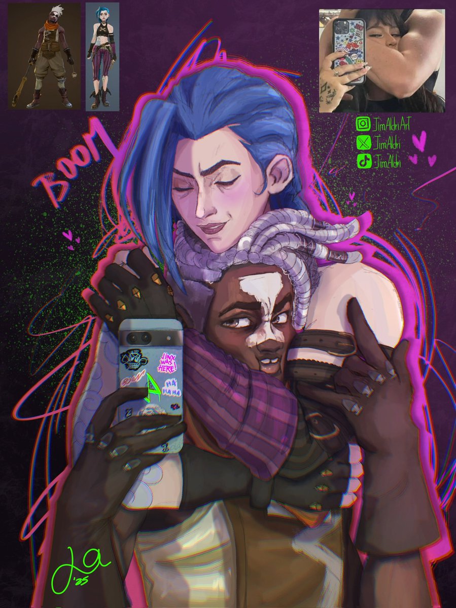 JimAldri's tweet photo. Lol

#Arcane #Ekko #Jinx #Timebomb #ArcaneFanart #EkkoJinx #DigitalArt #Zaun https://t.co/veCiyoMOxr