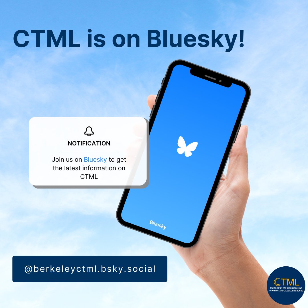 Big news! CTML is now on Bluesky! 🚀

Follow and join us on Bluesky at berkeleyctml.bsky.social. We look forward to expanding our network and sharing our latest research, events, and insights with you! 💡

#BerkeleyCTML #BlueSky