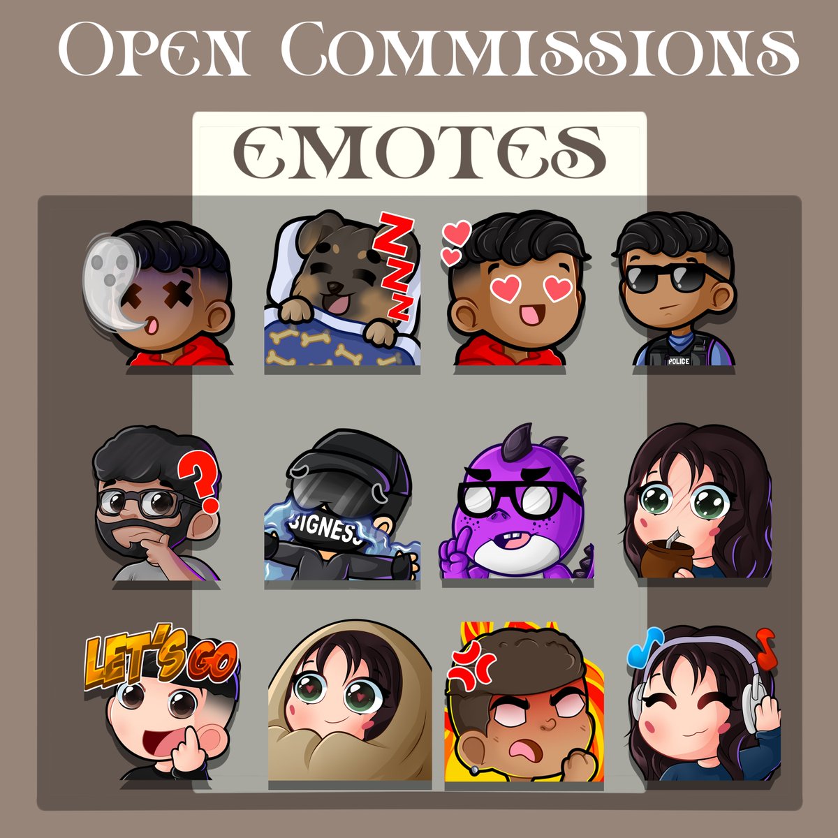 STATIC EMOTE PACK 📝

PROMOTIONS AND EXCELLENT PRICES! 💸

RT AND FAV IS APPRECIATED TO MAKE MY WORK MORE KNOWN! 💟

#twitch #kick #kickemotes #kickstreaming #twitchlivestream