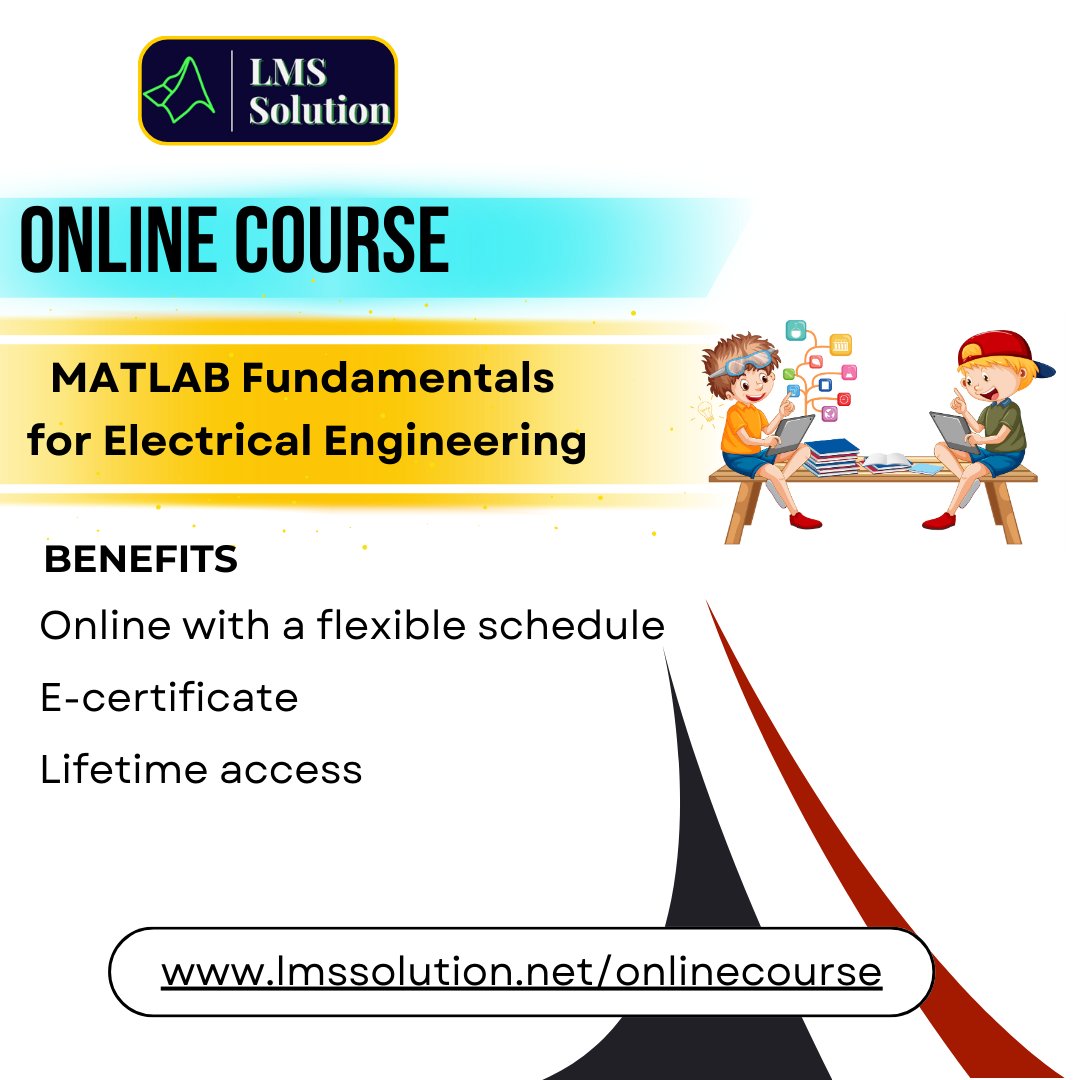 Lms_Solution's tweet image. Master MATLAB: Fundamentals for Electrical Engineers
Registration link: zurl.co/door7
#MATLABTraining #ElectricalEngineering #LearnMATLAB #EngineeringTools #ProgrammingBasics #MATLABCourse #ElectricalAnalysis #EngineerSkills #TechLearning #MATLABForEngineers